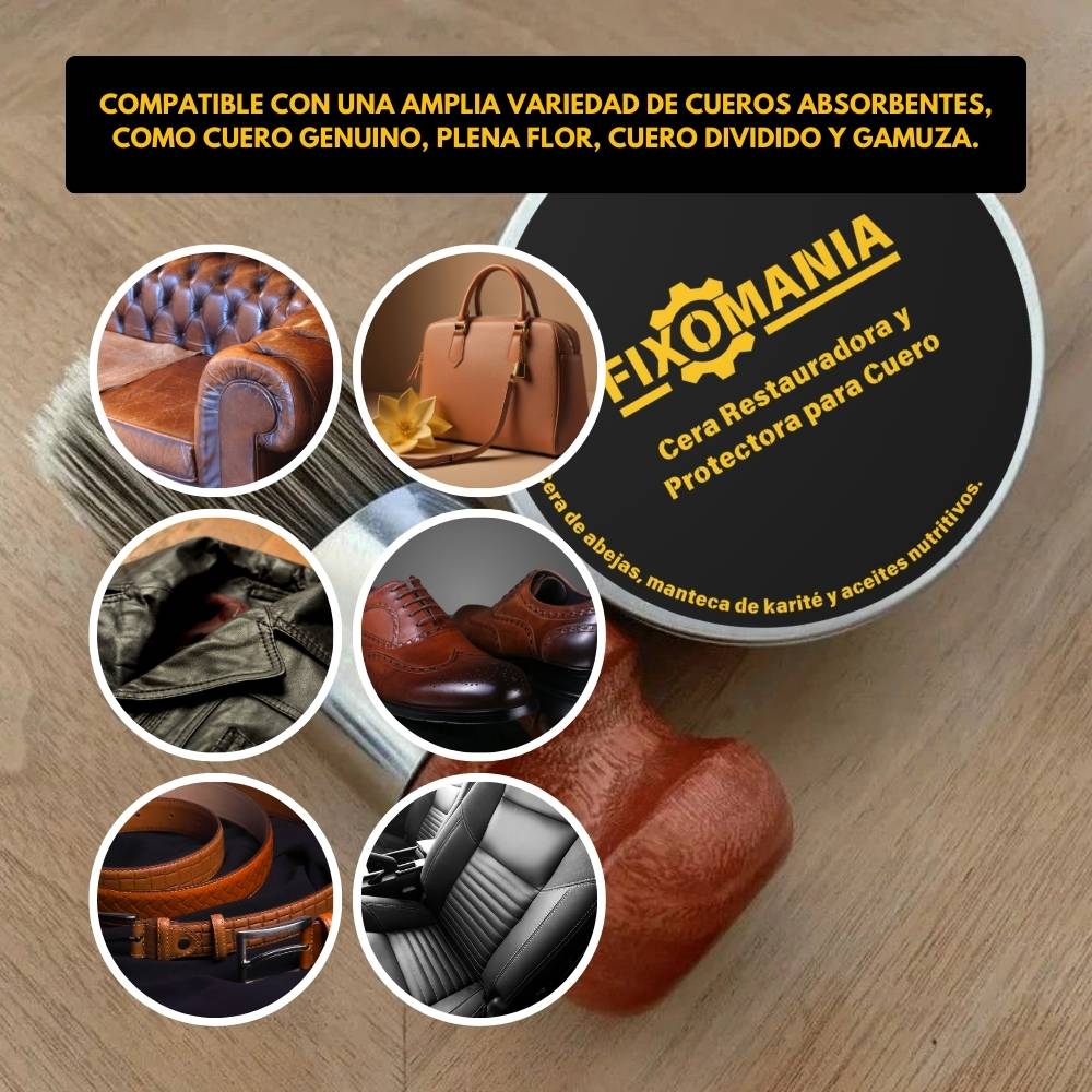 RenovaCuero™ - Cera Natural con Ingredientes Nutritivos