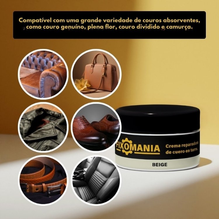 COUROPRO™ – Creme Reparador de Couro em Frasco com Resultados Profissionais