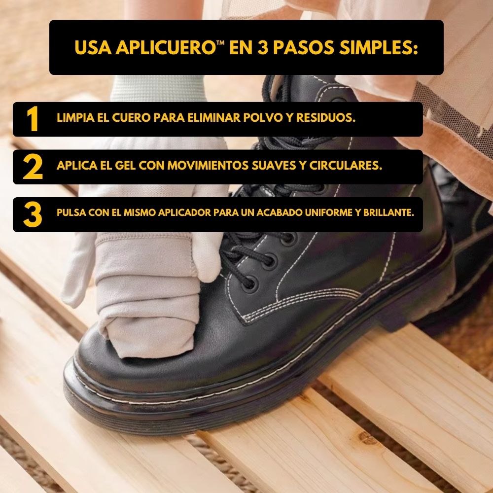 APPLICA ™ - Aplicador de microfibra para gel de restauração de couro