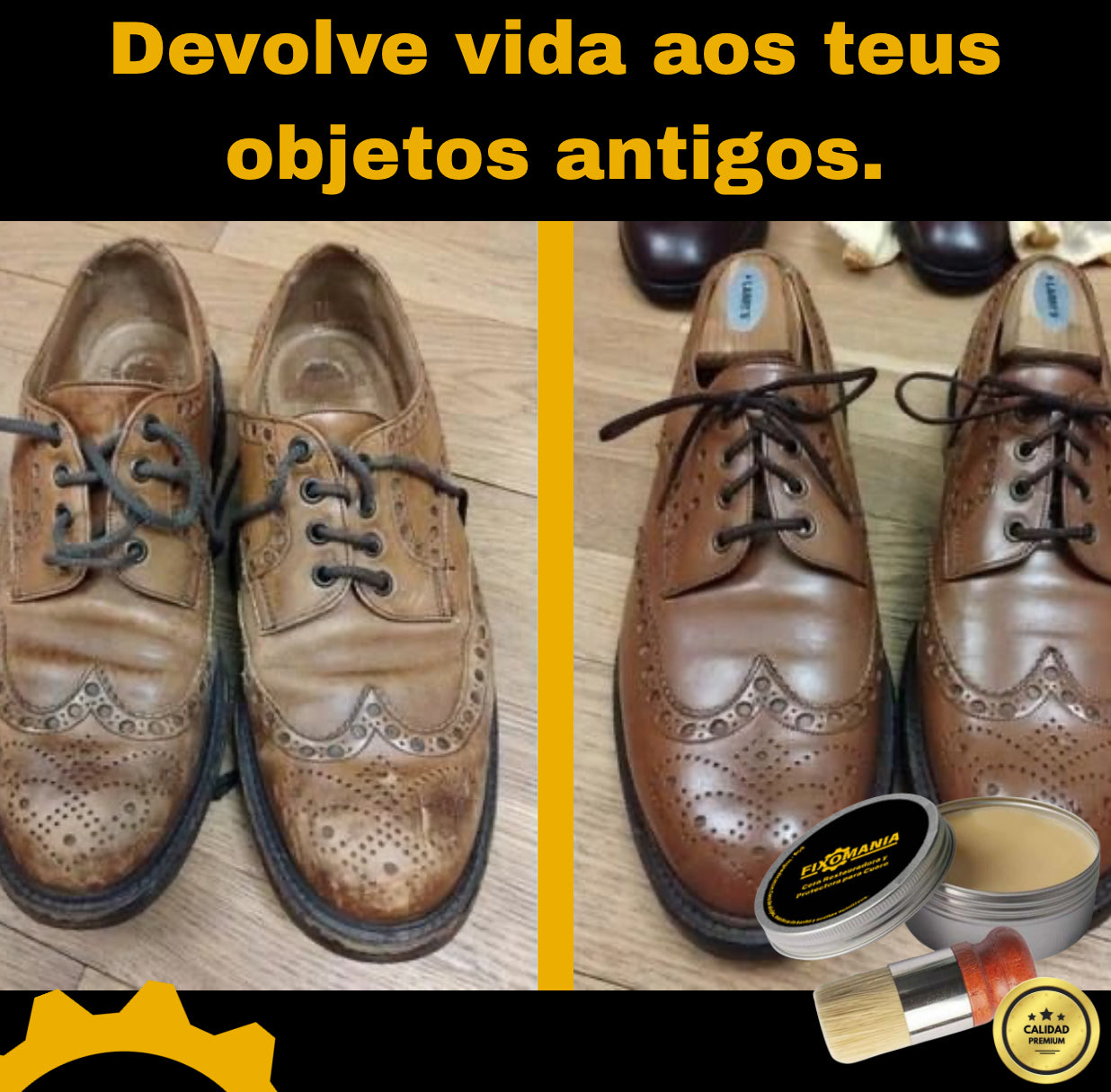 RENOVACOURO™ – Cera Reparadora, Protetora e Renovadora para Couro, Duradoura e Eficaz