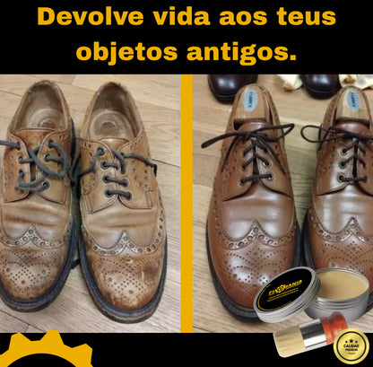 RENOVACOURO™ – Cera Reparadora, Protetora e Renovadora para Couro, Duradoura e Eficaz