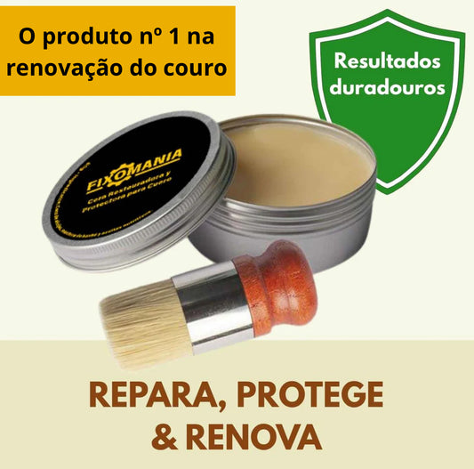 RENOVACOURO™ – Cera Reparadora, Protetora e Renovadora para Couro, Duradoura e Eficaz