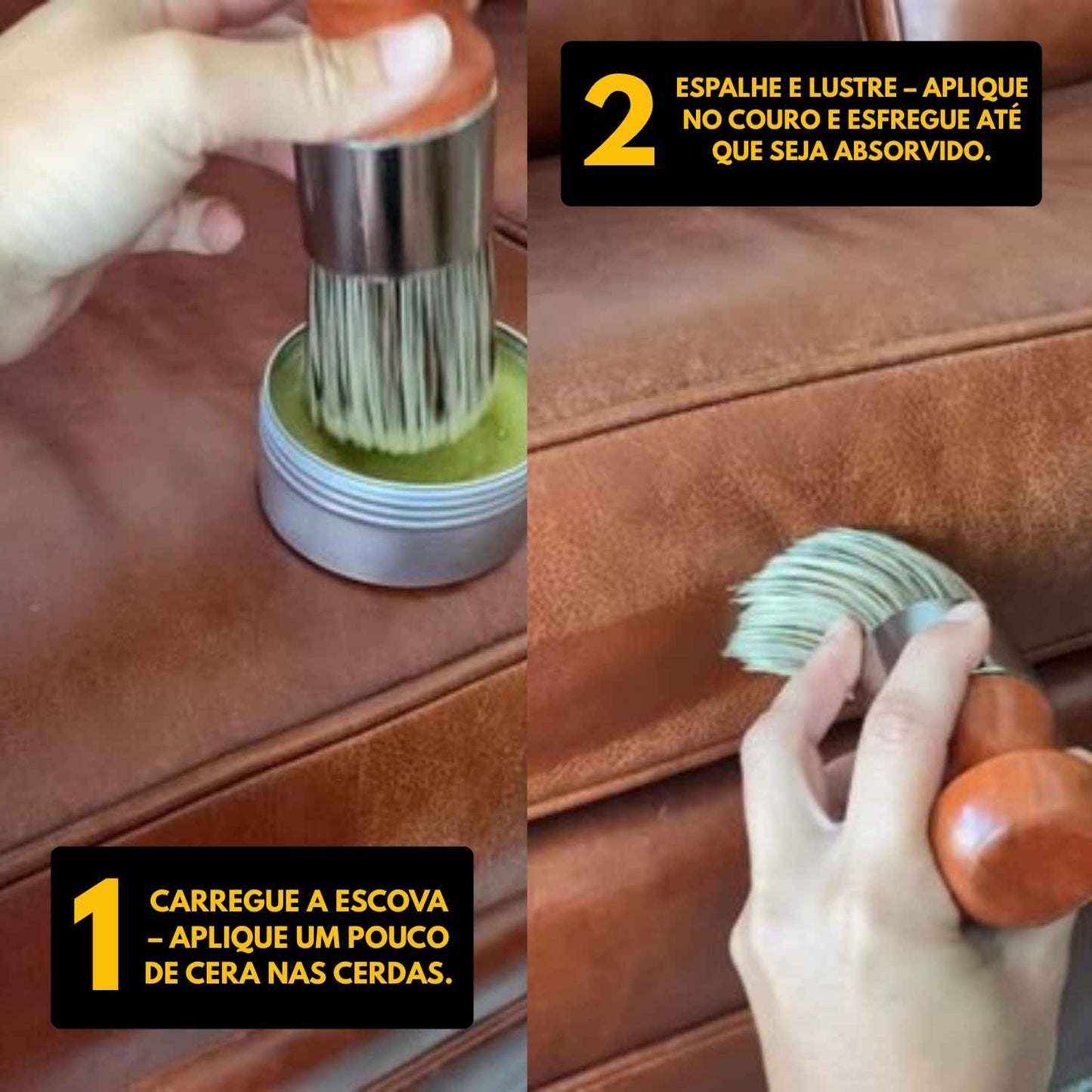RENOVACOURO™ – Cera Reparadora, Protetora e Renovadora para Couro, Duradoura e Eficaz